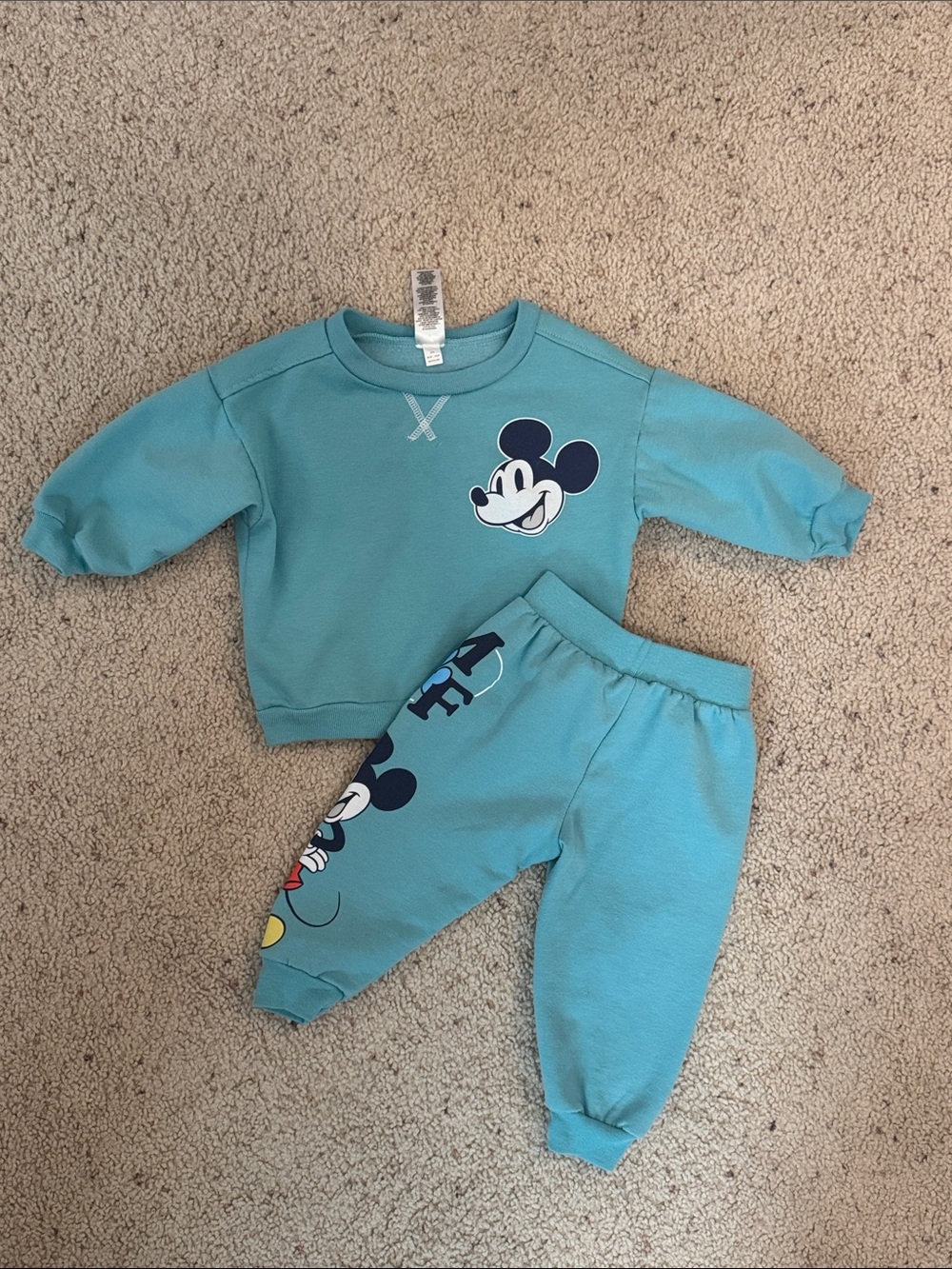 Disney Blue Mickey Mouse Kids Matching Set